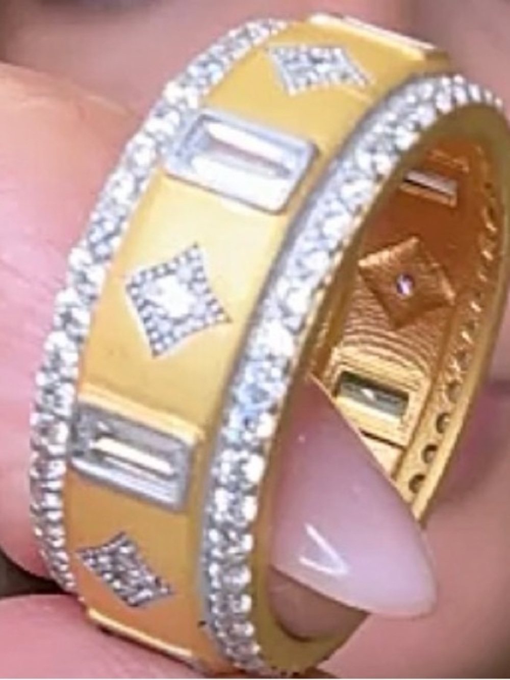 Stirring silver and Crystal Accent Women's Ring